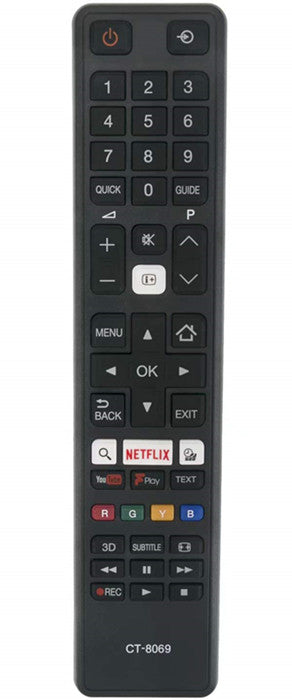 CT-8069 CT8069 Remote Control Replacement for Toshiba TV 24D3753DB 43V6763DB