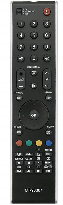 CT-90307 Replacement Remote Control for Toshiba REGZA LED LCD TV 32C3035D 32CV504