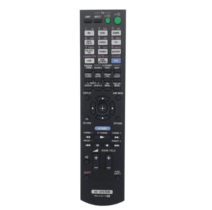 Replacement Remote Control RM-AAU170 for SONY STR-DN840 STR-DH550 RM-AAU169