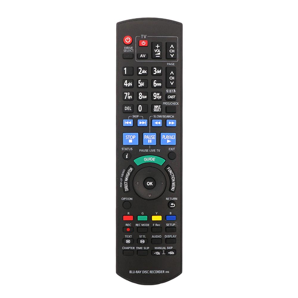 Panasonic Replacement Remote Control for Dmr-pwt520 Dmr-bct820 Blu-ray Hdd Dvd Recorder
