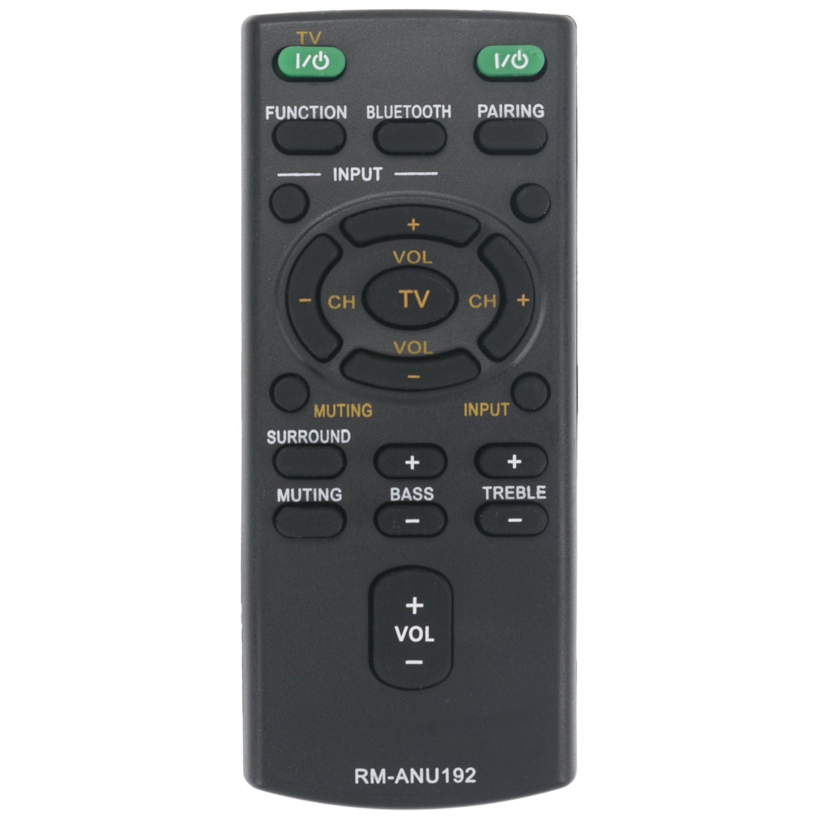 RM-ANU192 Replacement Remote Control SUB RM-ANU191 for Sony HT-CT60BT SA-CT60BT