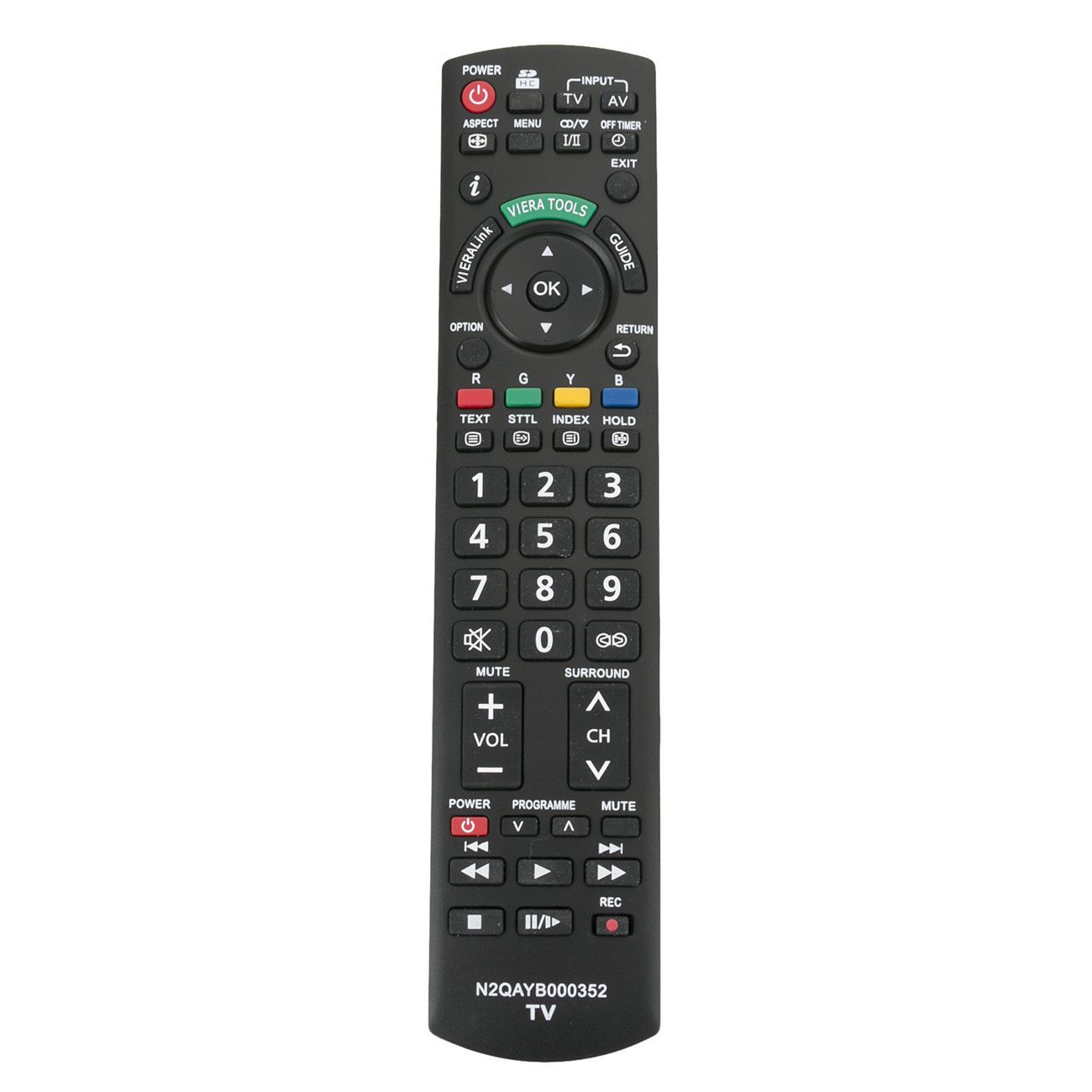 Replacement Remote Control N2QAYB000352 sub N2QAYB000496 for Panasonic TV TH-P42X14A