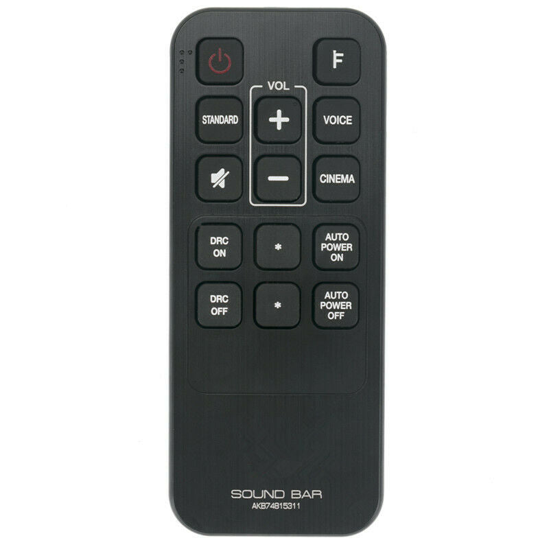AKB74815311 Replacement Remote Control For LG Soundbar LAS160B LAS260B
