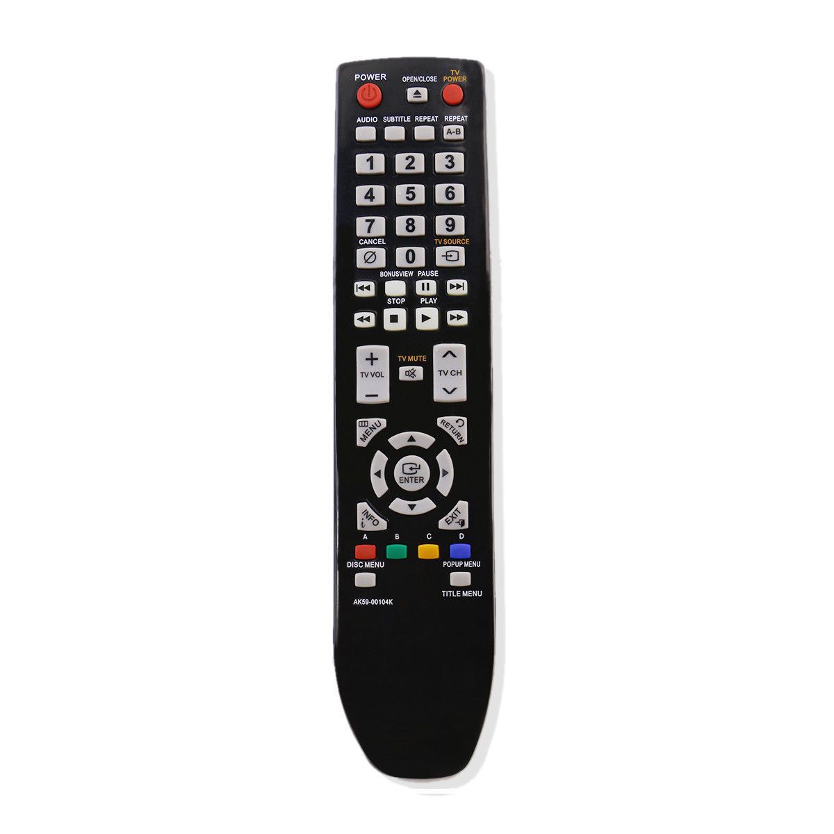 AK59-00104K Replacement Remote Control for Samsung Blu-Ray Disc Player BD-P1590