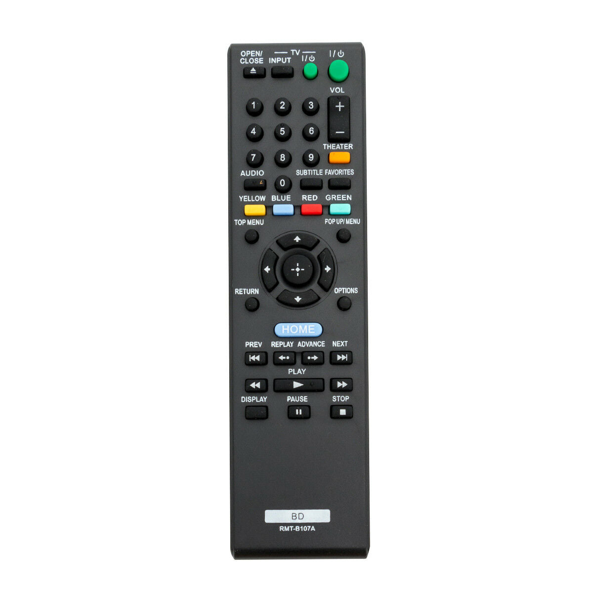 RMT-B107A Replacement Remote Control For Sony BDP-S370 BDP-S470 Blu-Ray DVD Player
