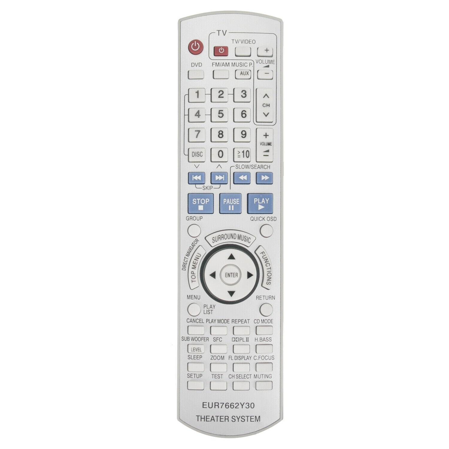 EUR7662Y30 Replacement Remote Control for Panasonic SA-HT740 SA-HT743 SC-HT740 SC-HT743 Home Theater