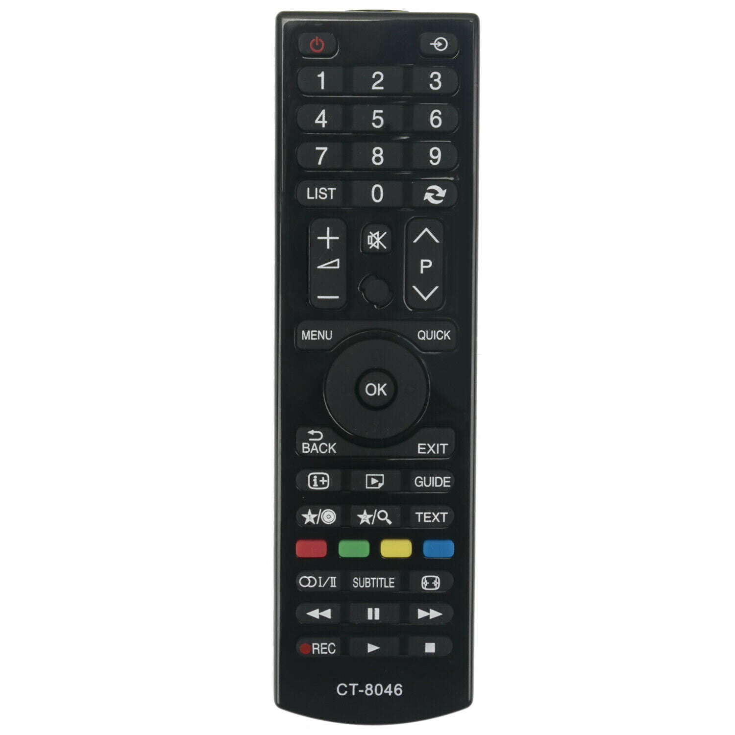 CT-8046 Replacement Remote Control For Toshiba 32W1533 24D1534DG 24W1534DG