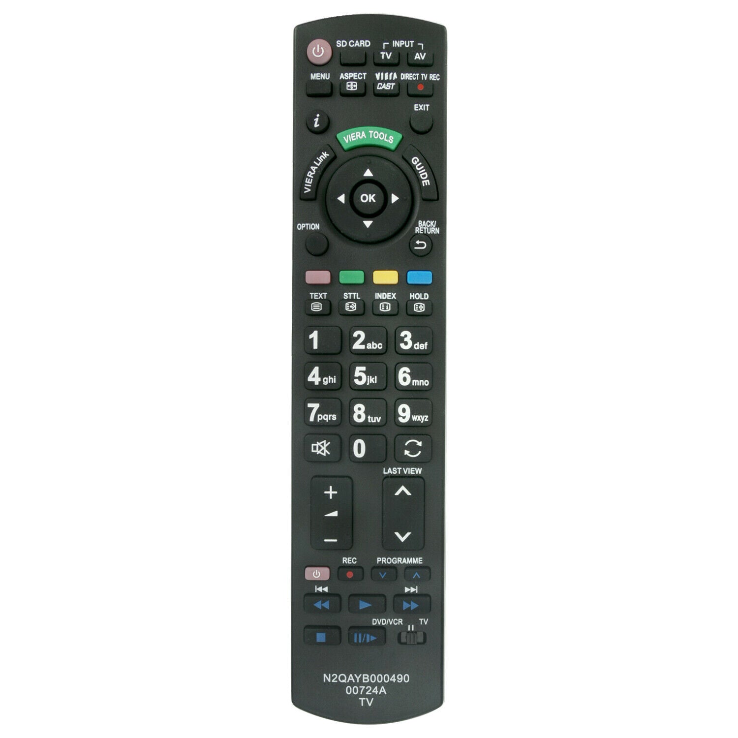 Replacement Remote Control N2QAYB000490 for Panasonic TV TX-LR32E30 TX-P46G30E