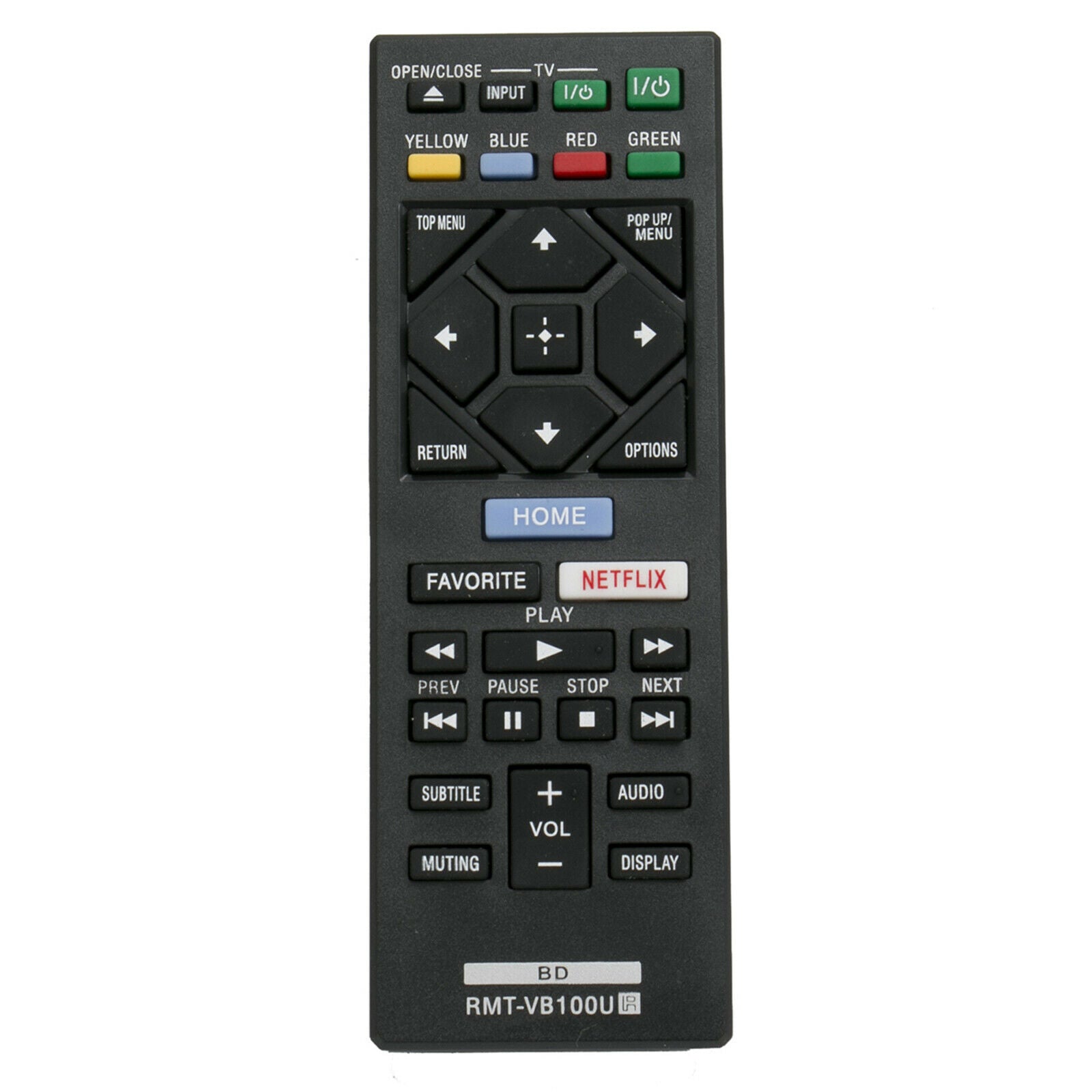 Replacement Remote Control RMT-VB100U for Sony BDPS6500 BDP-BX650 BDPS4500