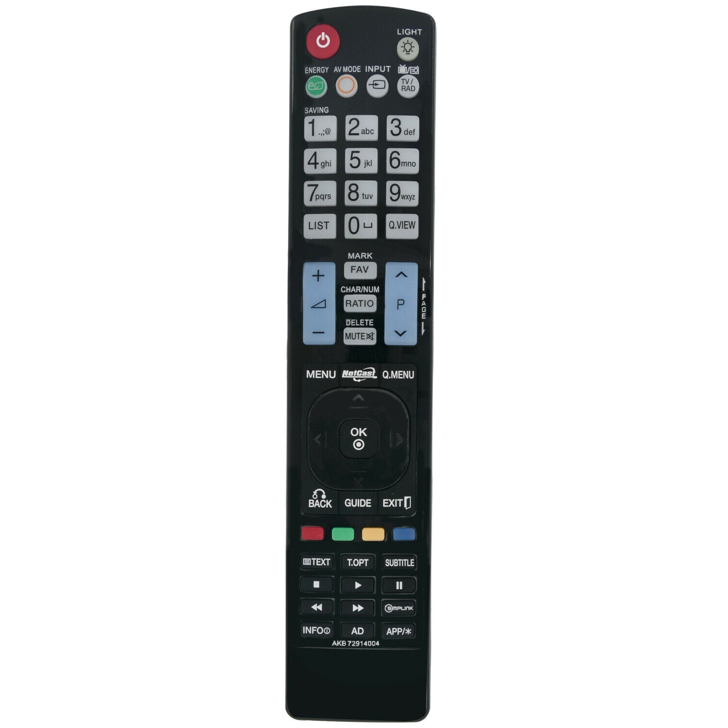 AKB72914004 TV Replacement Remote Control for LG 32LE7500 32le5 37le5 42le5 37ld6 32ld6