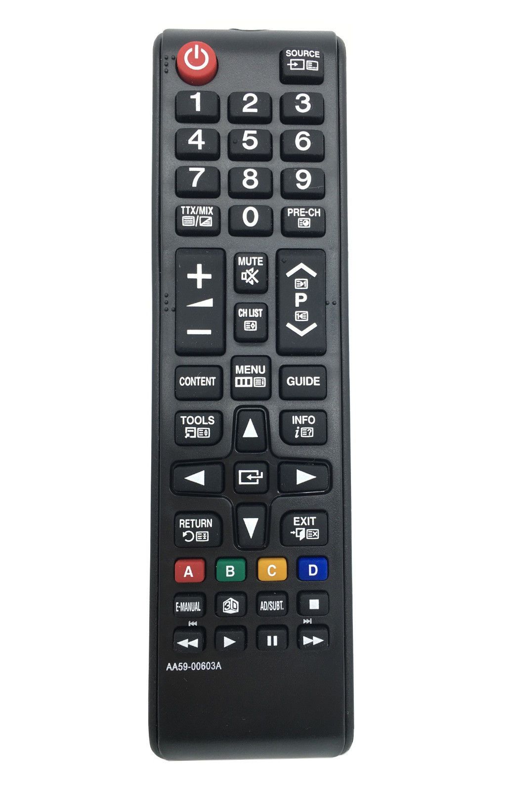 AA59-00603A Replacement Remote Control for Samsung TV UE-46EH6037K UE-46EH6037KX