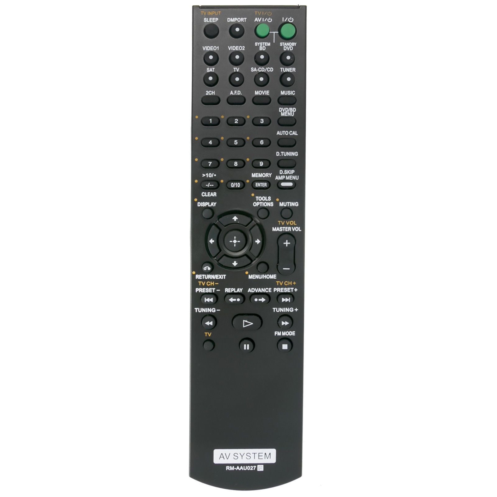 RM-AAU027 Replacement Remote Control for Sony Receiver STR-KM5000 HT-DDW5500 STR-KM5500