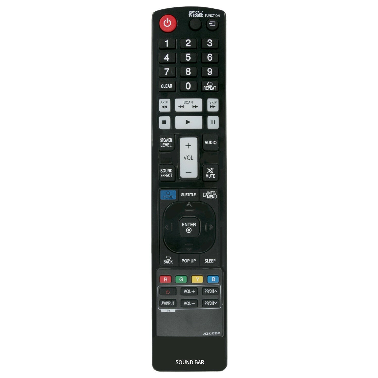 AKB73775701 Replacement Remote Control for LG Sound Bar NB3730A NB3740 S33A1-D