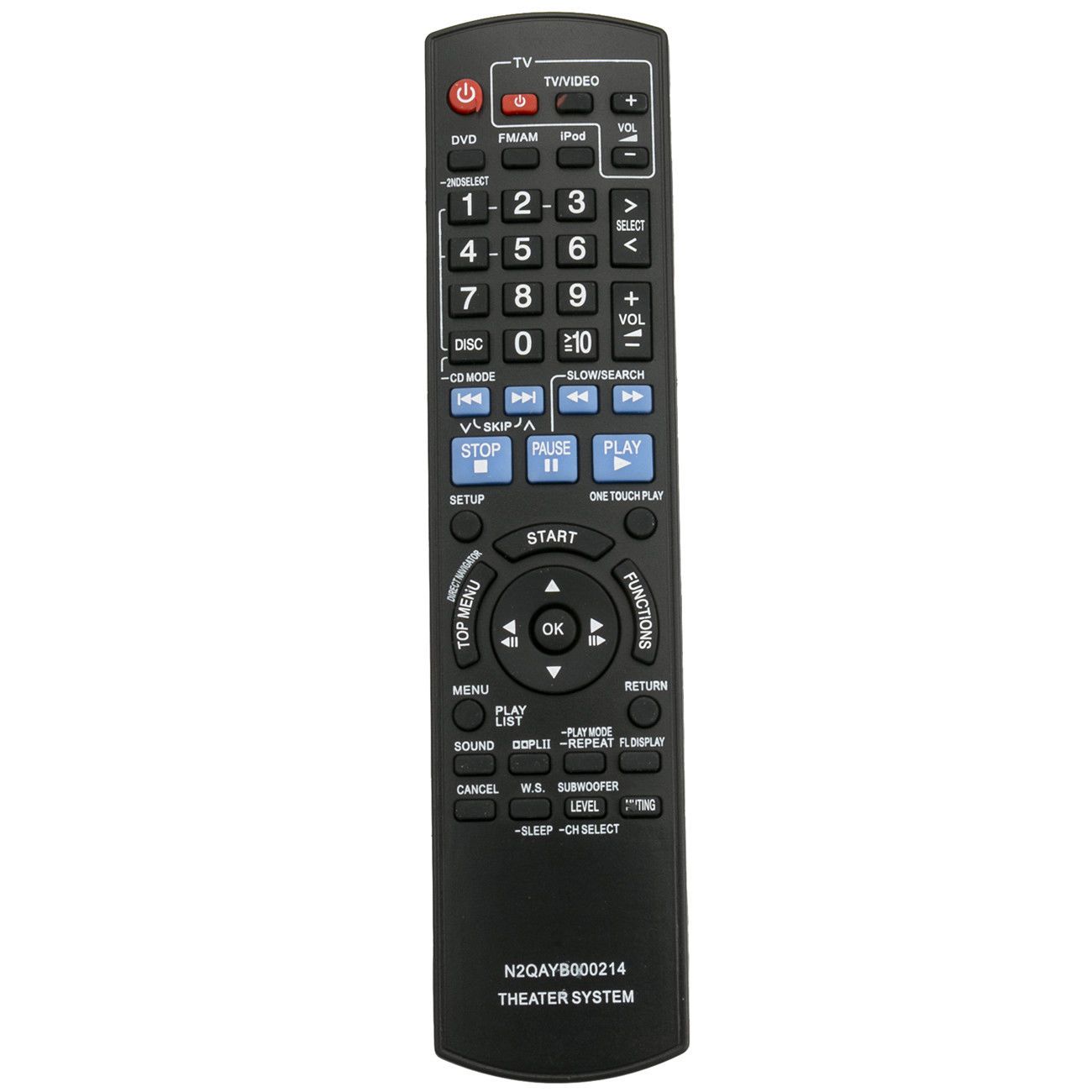 Replacement Remote Control N2QAYB000214 for Panasonic DVD Home Theater Sound System SC-PT960
