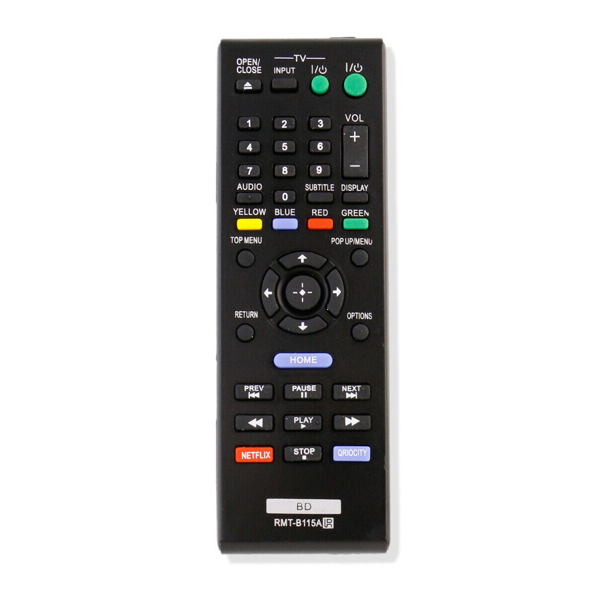 RMT-B115A Replacement Remote Control for Sony BDP-S480 BDP-S580 BDP-S483 DVD Player